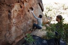 Bouldering in Hueco Tanks on 01/12/2020 with Blue Lizard Climbing and Yoga

Filename: SRM_20200112_1541070.jpg
Aperture: f/4.5
Shutter Speed: 1/250
Body: Canon EOS-1D Mark II
Lens: Canon EF 16-35mm f/2.8 L