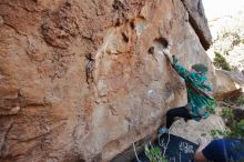 Bouldering in Hueco Tanks on 01/12/2020 with Blue Lizard Climbing and Yoga

Filename: SRM_20200112_1545021.jpg
Aperture: f/4.5
Shutter Speed: 1/250
Body: Canon EOS-1D Mark II
Lens: Canon EF 16-35mm f/2.8 L