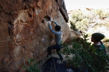 Bouldering in Hueco Tanks on 01/12/2020 with Blue Lizard Climbing and Yoga

Filename: SRM_20200112_1548300.jpg
Aperture: f/6.3
Shutter Speed: 1/250
Body: Canon EOS-1D Mark II
Lens: Canon EF 16-35mm f/2.8 L