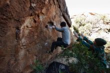 Bouldering in Hueco Tanks on 01/12/2020 with Blue Lizard Climbing and Yoga

Filename: SRM_20200112_1548420.jpg
Aperture: f/6.3
Shutter Speed: 1/250
Body: Canon EOS-1D Mark II
Lens: Canon EF 16-35mm f/2.8 L