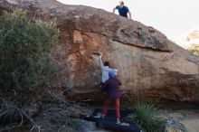 Bouldering in Hueco Tanks on 01/12/2020 with Blue Lizard Climbing and Yoga

Filename: SRM_20200112_1557240.jpg
Aperture: f/6.3
Shutter Speed: 1/250
Body: Canon EOS-1D Mark II
Lens: Canon EF 16-35mm f/2.8 L