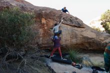 Bouldering in Hueco Tanks on 01/12/2020 with Blue Lizard Climbing and Yoga

Filename: SRM_20200112_1557400.jpg
Aperture: f/6.3
Shutter Speed: 1/250
Body: Canon EOS-1D Mark II
Lens: Canon EF 16-35mm f/2.8 L