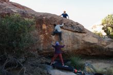 Bouldering in Hueco Tanks on 01/12/2020 with Blue Lizard Climbing and Yoga

Filename: SRM_20200112_1558030.jpg
Aperture: f/6.3
Shutter Speed: 1/250
Body: Canon EOS-1D Mark II
Lens: Canon EF 16-35mm f/2.8 L