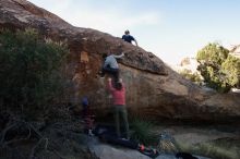 Bouldering in Hueco Tanks on 01/12/2020 with Blue Lizard Climbing and Yoga

Filename: SRM_20200112_1558270.jpg
Aperture: f/8.0
Shutter Speed: 1/250
Body: Canon EOS-1D Mark II
Lens: Canon EF 16-35mm f/2.8 L