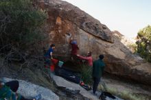 Bouldering in Hueco Tanks on 01/12/2020 with Blue Lizard Climbing and Yoga

Filename: SRM_20200112_1603380.jpg
Aperture: f/7.1
Shutter Speed: 1/250
Body: Canon EOS-1D Mark II
Lens: Canon EF 16-35mm f/2.8 L