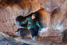 Bouldering in Hueco Tanks on 01/12/2020 with Blue Lizard Climbing and Yoga

Filename: SRM_20200112_1653090.jpg
Aperture: f/4.0
Shutter Speed: 1/250
Body: Canon EOS-1D Mark II
Lens: Canon EF 16-35mm f/2.8 L