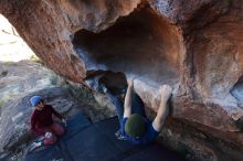 Bouldering in Hueco Tanks on 01/12/2020 with Blue Lizard Climbing and Yoga

Filename: SRM_20200112_1657580.jpg
Aperture: f/5.6
Shutter Speed: 1/250
Body: Canon EOS-1D Mark II
Lens: Canon EF 16-35mm f/2.8 L