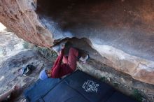 Bouldering in Hueco Tanks on 01/12/2020 with Blue Lizard Climbing and Yoga

Filename: SRM_20200112_1702100.jpg
Aperture: f/4.5
Shutter Speed: 1/250
Body: Canon EOS-1D Mark II
Lens: Canon EF 16-35mm f/2.8 L