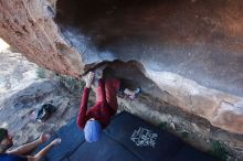 Bouldering in Hueco Tanks on 01/12/2020 with Blue Lizard Climbing and Yoga

Filename: SRM_20200112_1702110.jpg
Aperture: f/4.5
Shutter Speed: 1/250
Body: Canon EOS-1D Mark II
Lens: Canon EF 16-35mm f/2.8 L