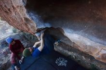 Bouldering in Hueco Tanks on 01/12/2020 with Blue Lizard Climbing and Yoga

Filename: SRM_20200112_1703110.jpg
Aperture: f/5.0
Shutter Speed: 1/250
Body: Canon EOS-1D Mark II
Lens: Canon EF 16-35mm f/2.8 L