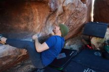 Bouldering in Hueco Tanks on 01/12/2020 with Blue Lizard Climbing and Yoga

Filename: SRM_20200112_1704150.jpg
Aperture: f/5.0
Shutter Speed: 1/250
Body: Canon EOS-1D Mark II
Lens: Canon EF 16-35mm f/2.8 L