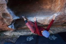 Bouldering in Hueco Tanks on 01/12/2020 with Blue Lizard Climbing and Yoga

Filename: SRM_20200112_1707090.jpg
Aperture: f/5.0
Shutter Speed: 1/250
Body: Canon EOS-1D Mark II
Lens: Canon EF 16-35mm f/2.8 L