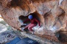 Bouldering in Hueco Tanks on 01/12/2020 with Blue Lizard Climbing and Yoga

Filename: SRM_20200112_1708470.jpg
Aperture: f/3.5
Shutter Speed: 1/250
Body: Canon EOS-1D Mark II
Lens: Canon EF 16-35mm f/2.8 L