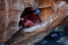 Bouldering in Hueco Tanks on 01/12/2020 with Blue Lizard Climbing and Yoga

Filename: SRM_20200112_1708550.jpg
Aperture: f/4.5
Shutter Speed: 1/250
Body: Canon EOS-1D Mark II
Lens: Canon EF 16-35mm f/2.8 L