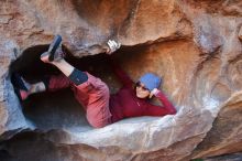 Bouldering in Hueco Tanks on 01/12/2020 with Blue Lizard Climbing and Yoga

Filename: SRM_20200112_1709110.jpg
Aperture: f/3.2
Shutter Speed: 1/250
Body: Canon EOS-1D Mark II
Lens: Canon EF 16-35mm f/2.8 L