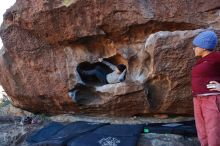 Bouldering in Hueco Tanks on 01/12/2020 with Blue Lizard Climbing and Yoga

Filename: SRM_20200112_1710190.jpg
Aperture: f/4.5
Shutter Speed: 1/250
Body: Canon EOS-1D Mark II
Lens: Canon EF 16-35mm f/2.8 L