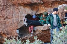 Bouldering in Hueco Tanks on 01/12/2020 with Blue Lizard Climbing and Yoga

Filename: SRM_20200112_1713590.jpg
Aperture: f/4.5
Shutter Speed: 1/160
Body: Canon EOS-1D Mark II
Lens: Canon EF 16-35mm f/2.8 L