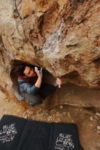 Bouldering in Hueco Tanks on 01/16/2020 with Blue Lizard Climbing and Yoga

Filename: SRM_20200116_1016450.jpg
Aperture: f/7.1
Shutter Speed: 1/250
Body: Canon EOS-1D Mark II
Lens: Canon EF 16-35mm f/2.8 L