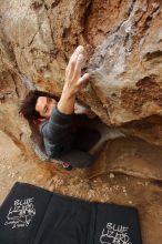 Bouldering in Hueco Tanks on 01/16/2020 with Blue Lizard Climbing and Yoga

Filename: SRM_20200116_1016570.jpg
Aperture: f/7.1
Shutter Speed: 1/200
Body: Canon EOS-1D Mark II
Lens: Canon EF 16-35mm f/2.8 L