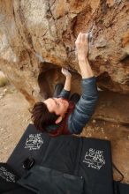 Bouldering in Hueco Tanks on 01/16/2020 with Blue Lizard Climbing and Yoga

Filename: SRM_20200116_1017010.jpg
Aperture: f/8.0
Shutter Speed: 1/200
Body: Canon EOS-1D Mark II
Lens: Canon EF 16-35mm f/2.8 L