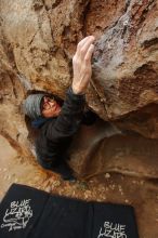 Bouldering in Hueco Tanks on 01/16/2020 with Blue Lizard Climbing and Yoga

Filename: SRM_20200116_1017590.jpg
Aperture: f/6.3
Shutter Speed: 1/320
Body: Canon EOS-1D Mark II
Lens: Canon EF 16-35mm f/2.8 L