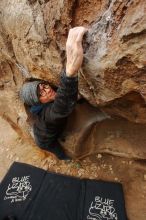 Bouldering in Hueco Tanks on 01/16/2020 with Blue Lizard Climbing and Yoga

Filename: SRM_20200116_1018000.jpg
Aperture: f/5.6
Shutter Speed: 1/320
Body: Canon EOS-1D Mark II
Lens: Canon EF 16-35mm f/2.8 L