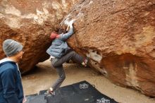 Bouldering in Hueco Tanks on 01/16/2020 with Blue Lizard Climbing and Yoga

Filename: SRM_20200116_1030160.jpg
Aperture: f/4.0
Shutter Speed: 1/320
Body: Canon EOS-1D Mark II
Lens: Canon EF 16-35mm f/2.8 L