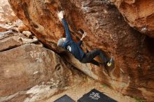 Bouldering in Hueco Tanks on 01/16/2020 with Blue Lizard Climbing and Yoga

Filename: SRM_20200116_1034420.jpg
Aperture: f/3.5
Shutter Speed: 1/320
Body: Canon EOS-1D Mark II
Lens: Canon EF 16-35mm f/2.8 L