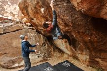 Bouldering in Hueco Tanks on 01/16/2020 with Blue Lizard Climbing and Yoga

Filename: SRM_20200116_1036301.jpg
Aperture: f/4.5
Shutter Speed: 1/250
Body: Canon EOS-1D Mark II
Lens: Canon EF 16-35mm f/2.8 L