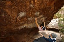 Bouldering in Hueco Tanks on 01/16/2020 with Blue Lizard Climbing and Yoga

Filename: SRM_20200116_1047410.jpg
Aperture: f/3.5
Shutter Speed: 1/250
Body: Canon EOS-1D Mark II
Lens: Canon EF 16-35mm f/2.8 L