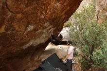 Bouldering in Hueco Tanks on 01/16/2020 with Blue Lizard Climbing and Yoga

Filename: SRM_20200116_1051260.jpg
Aperture: f/5.0
Shutter Speed: 1/250
Body: Canon EOS-1D Mark II
Lens: Canon EF 16-35mm f/2.8 L