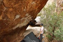 Bouldering in Hueco Tanks on 01/16/2020 with Blue Lizard Climbing and Yoga

Filename: SRM_20200116_1051300.jpg
Aperture: f/4.5
Shutter Speed: 1/250
Body: Canon EOS-1D Mark II
Lens: Canon EF 16-35mm f/2.8 L