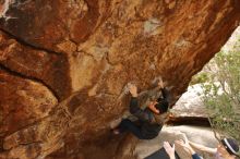 Bouldering in Hueco Tanks on 01/16/2020 with Blue Lizard Climbing and Yoga

Filename: SRM_20200116_1052021.jpg
Aperture: f/4.5
Shutter Speed: 1/250
Body: Canon EOS-1D Mark II
Lens: Canon EF 16-35mm f/2.8 L