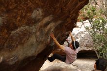 Bouldering in Hueco Tanks on 01/16/2020 with Blue Lizard Climbing and Yoga

Filename: SRM_20200116_1053420.jpg
Aperture: f/6.3
Shutter Speed: 1/250
Body: Canon EOS-1D Mark II
Lens: Canon EF 16-35mm f/2.8 L