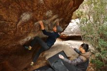 Bouldering in Hueco Tanks on 01/16/2020 with Blue Lizard Climbing and Yoga

Filename: SRM_20200116_1056091.jpg
Aperture: f/5.0
Shutter Speed: 1/250
Body: Canon EOS-1D Mark II
Lens: Canon EF 16-35mm f/2.8 L