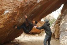 Bouldering in Hueco Tanks on 01/16/2020 with Blue Lizard Climbing and Yoga

Filename: SRM_20200116_1111530.jpg
Aperture: f/4.0
Shutter Speed: 1/320
Body: Canon EOS-1D Mark II
Lens: Canon EF 50mm f/1.8 II