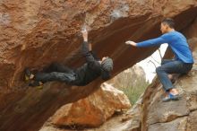 Bouldering in Hueco Tanks on 01/16/2020 with Blue Lizard Climbing and Yoga

Filename: SRM_20200116_1131110.jpg
Aperture: f/3.5
Shutter Speed: 1/400
Body: Canon EOS-1D Mark II
Lens: Canon EF 50mm f/1.8 II