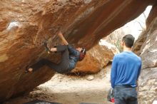 Bouldering in Hueco Tanks on 01/16/2020 with Blue Lizard Climbing and Yoga

Filename: SRM_20200116_1133270.jpg
Aperture: f/2.8
Shutter Speed: 1/320
Body: Canon EOS-1D Mark II
Lens: Canon EF 50mm f/1.8 II