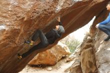 Bouldering in Hueco Tanks on 01/16/2020 with Blue Lizard Climbing and Yoga

Filename: SRM_20200116_1134290.jpg
Aperture: f/2.8
Shutter Speed: 1/320
Body: Canon EOS-1D Mark II
Lens: Canon EF 50mm f/1.8 II