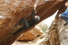 Bouldering in Hueco Tanks on 01/16/2020 with Blue Lizard Climbing and Yoga

Filename: SRM_20200116_1134300.jpg
Aperture: f/2.8
Shutter Speed: 1/320
Body: Canon EOS-1D Mark II
Lens: Canon EF 50mm f/1.8 II