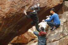 Bouldering in Hueco Tanks on 01/16/2020 with Blue Lizard Climbing and Yoga

Filename: SRM_20200116_1134440.jpg
Aperture: f/3.5
Shutter Speed: 1/320
Body: Canon EOS-1D Mark II
Lens: Canon EF 50mm f/1.8 II