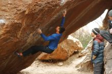 Bouldering in Hueco Tanks on 01/16/2020 with Blue Lizard Climbing and Yoga

Filename: SRM_20200116_1139130.jpg
Aperture: f/2.8
Shutter Speed: 1/320
Body: Canon EOS-1D Mark II
Lens: Canon EF 50mm f/1.8 II