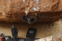 Bouldering in Hueco Tanks on 01/16/2020 with Blue Lizard Climbing and Yoga

Filename: SRM_20200116_1158550.jpg
Aperture: f/3.5
Shutter Speed: 1/320
Body: Canon EOS-1D Mark II
Lens: Canon EF 50mm f/1.8 II