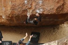 Bouldering in Hueco Tanks on 01/16/2020 with Blue Lizard Climbing and Yoga

Filename: SRM_20200116_1159030.jpg
Aperture: f/3.5
Shutter Speed: 1/320
Body: Canon EOS-1D Mark II
Lens: Canon EF 50mm f/1.8 II