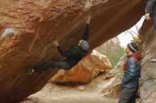 Bouldering in Hueco Tanks on 01/16/2020 with Blue Lizard Climbing and Yoga

Filename: SRM_20200116_1208490.jpg
Aperture: f/3.5
Shutter Speed: 1/320
Body: Canon EOS-1D Mark II
Lens: Canon EF 50mm f/1.8 II