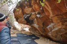 Bouldering in Hueco Tanks on 01/16/2020 with Blue Lizard Climbing and Yoga

Filename: SRM_20200116_1321430.jpg
Aperture: f/3.5
Shutter Speed: 1/200
Body: Canon EOS-1D Mark II
Lens: Canon EF 16-35mm f/2.8 L