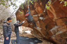 Bouldering in Hueco Tanks on 01/16/2020 with Blue Lizard Climbing and Yoga

Filename: SRM_20200116_1323430.jpg
Aperture: f/3.5
Shutter Speed: 1/200
Body: Canon EOS-1D Mark II
Lens: Canon EF 16-35mm f/2.8 L