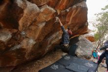 Bouldering in Hueco Tanks on 01/16/2020 with Blue Lizard Climbing and Yoga

Filename: SRM_20200116_1329200.jpg
Aperture: f/4.0
Shutter Speed: 1/250
Body: Canon EOS-1D Mark II
Lens: Canon EF 16-35mm f/2.8 L