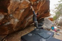 Bouldering in Hueco Tanks on 01/16/2020 with Blue Lizard Climbing and Yoga

Filename: SRM_20200116_1329540.jpg
Aperture: f/4.0
Shutter Speed: 1/250
Body: Canon EOS-1D Mark II
Lens: Canon EF 16-35mm f/2.8 L