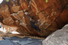 Bouldering in Hueco Tanks on 01/16/2020 with Blue Lizard Climbing and Yoga

Filename: SRM_20200116_1331580.jpg
Aperture: f/4.0
Shutter Speed: 1/250
Body: Canon EOS-1D Mark II
Lens: Canon EF 16-35mm f/2.8 L